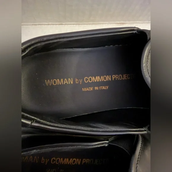 Common Projects Black Leather Slip-Ons - Picture 5 of 9